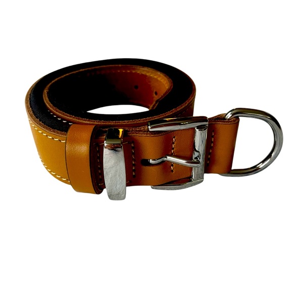 NIB TUBERK Vegetable Tanned Dog Collar - Picture 1 of 5